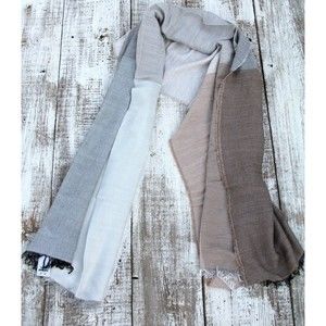 Maison Pholya - Made in Italy NWT Shade of Beige Scarf Shawl Wrap